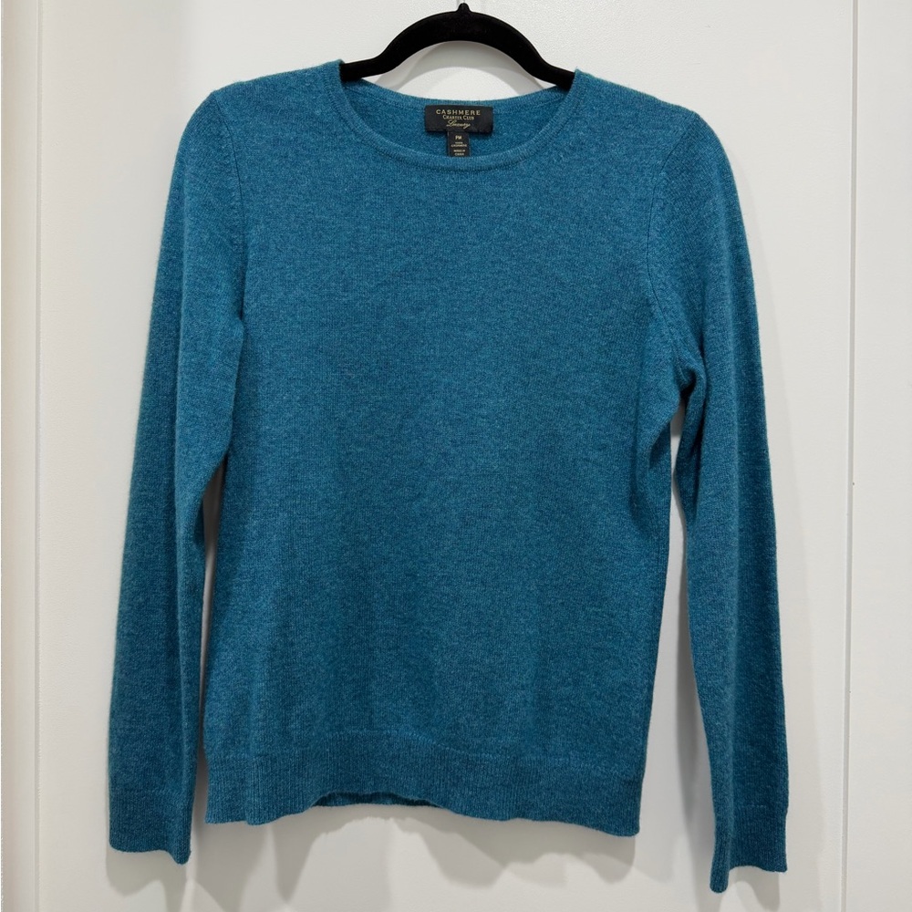 Charter Club 100% Cashmere Long Sleeve Top PM Luxury Soft Sweater